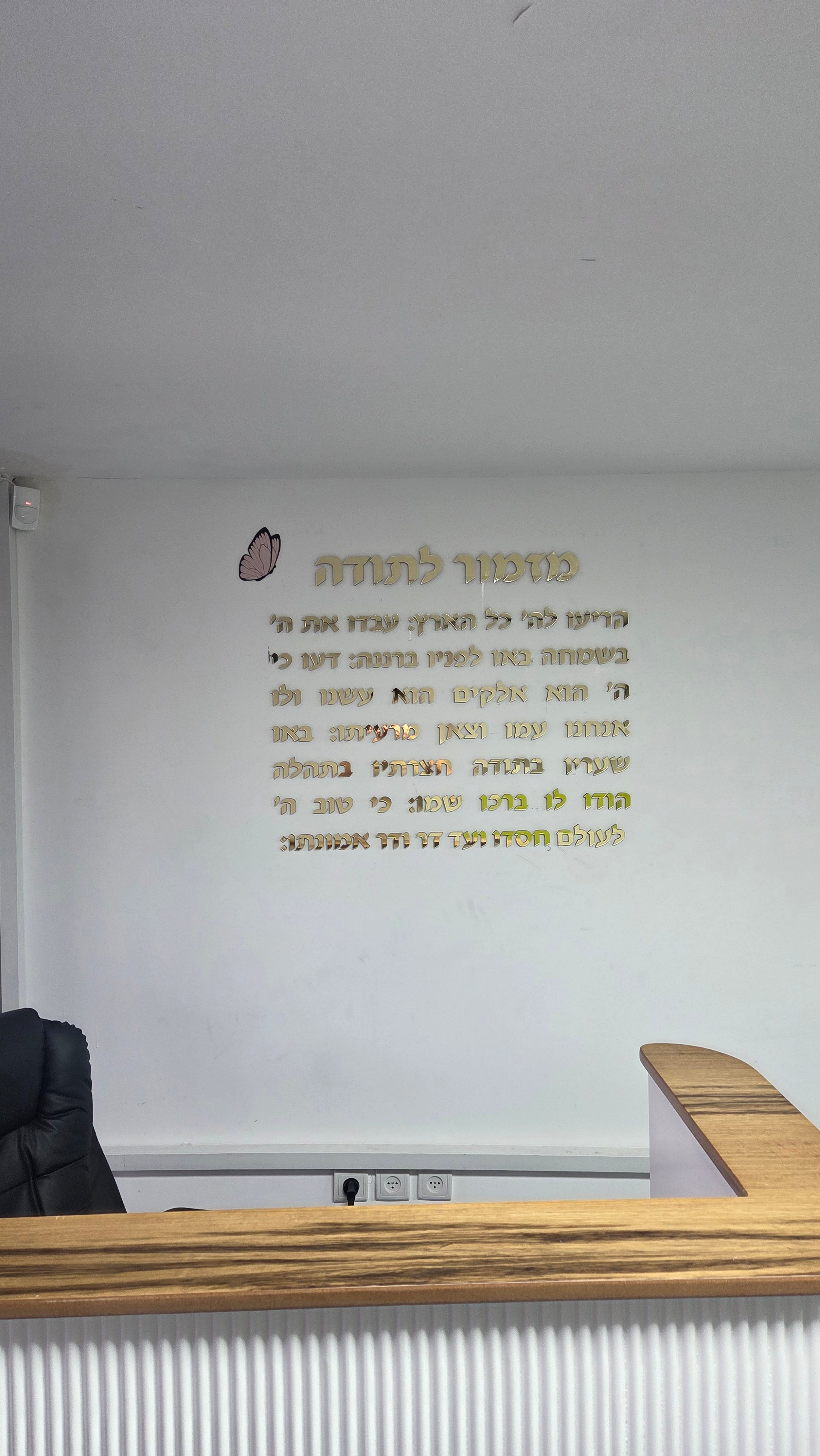 אותיות מזמור לתודה (הדבקה על הקיר)