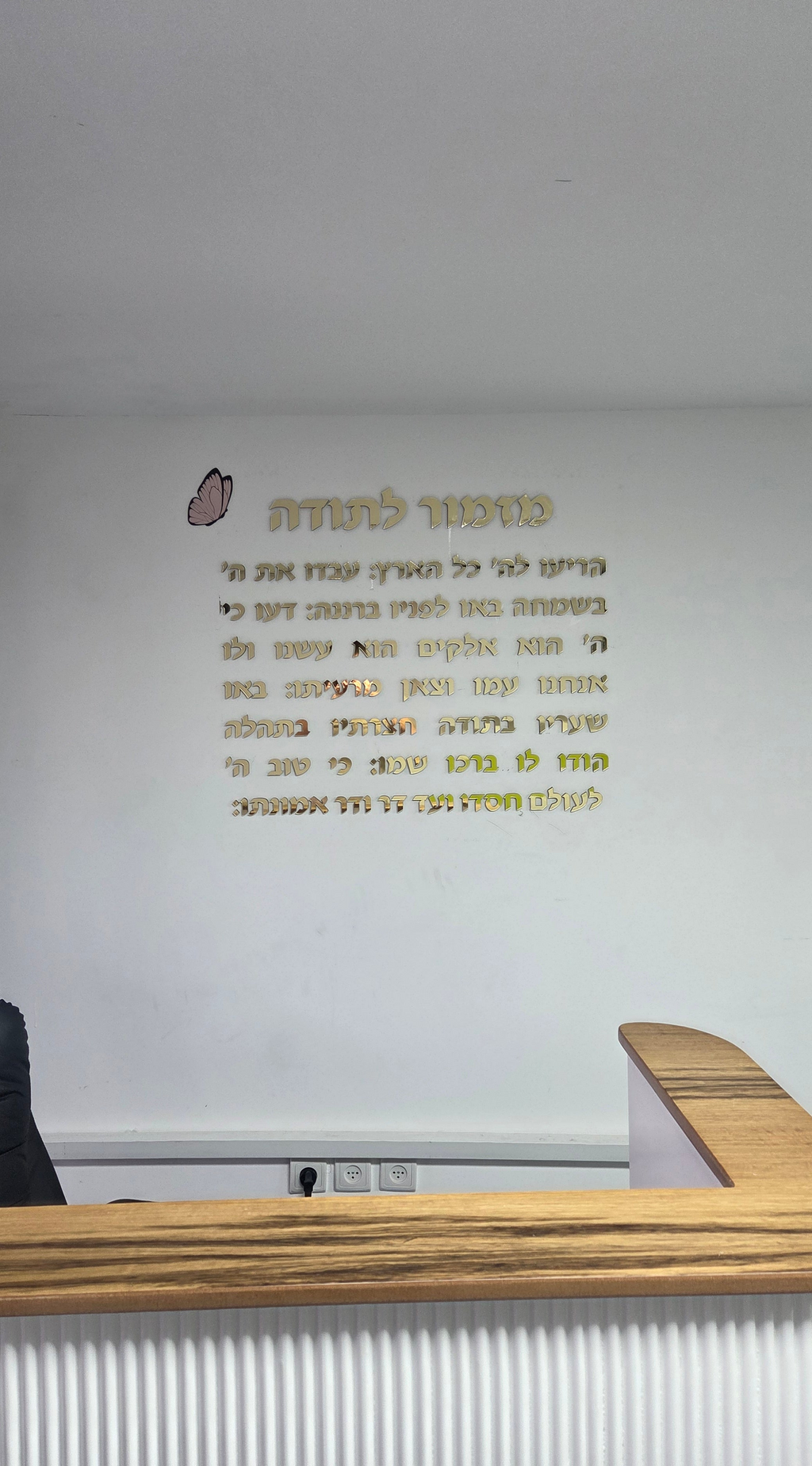 אותיות מזמור לתודה (הדבקה על הקיר)