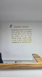 אותיות מזמור לתודה (הדבקה על הקיר)